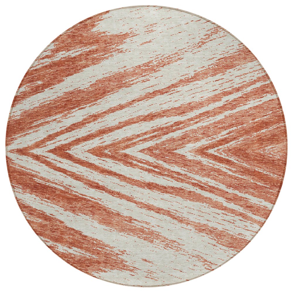 Chantille ACN876 Orange 8' x 8' Rug. Picture 1