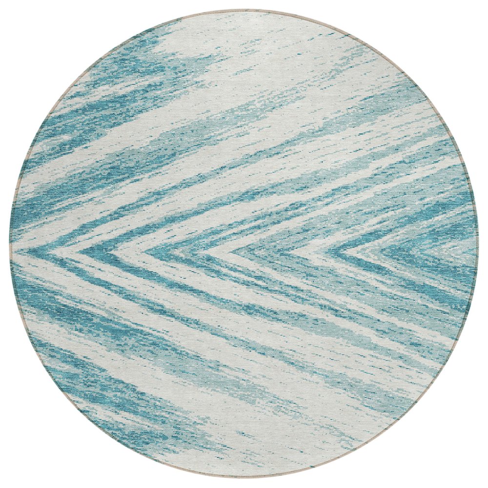 Chantille ACN876 Teal 8' x 8' Rug. Picture 1