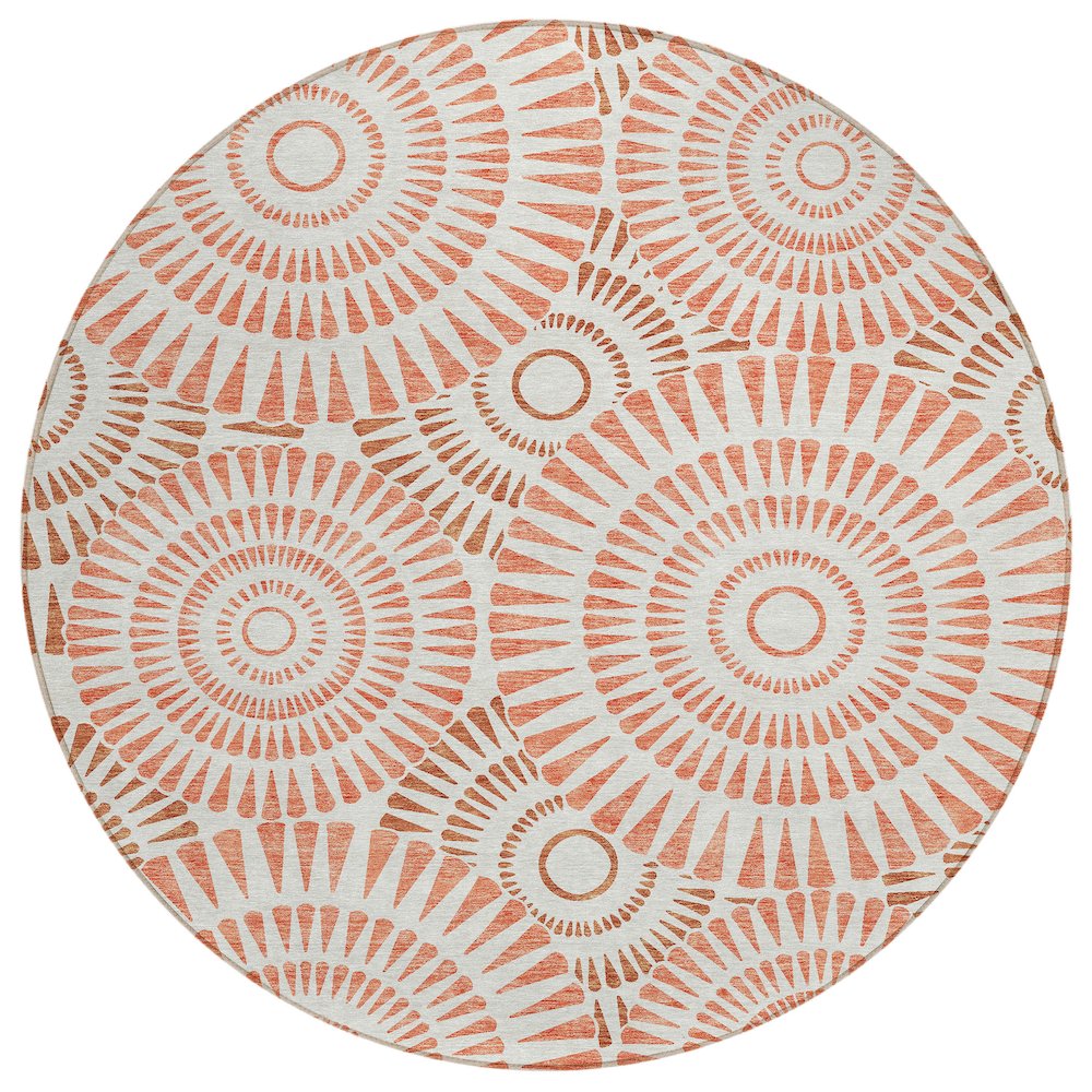 Chantille ACN877 Orange 8' x 8' Rug. Picture 1