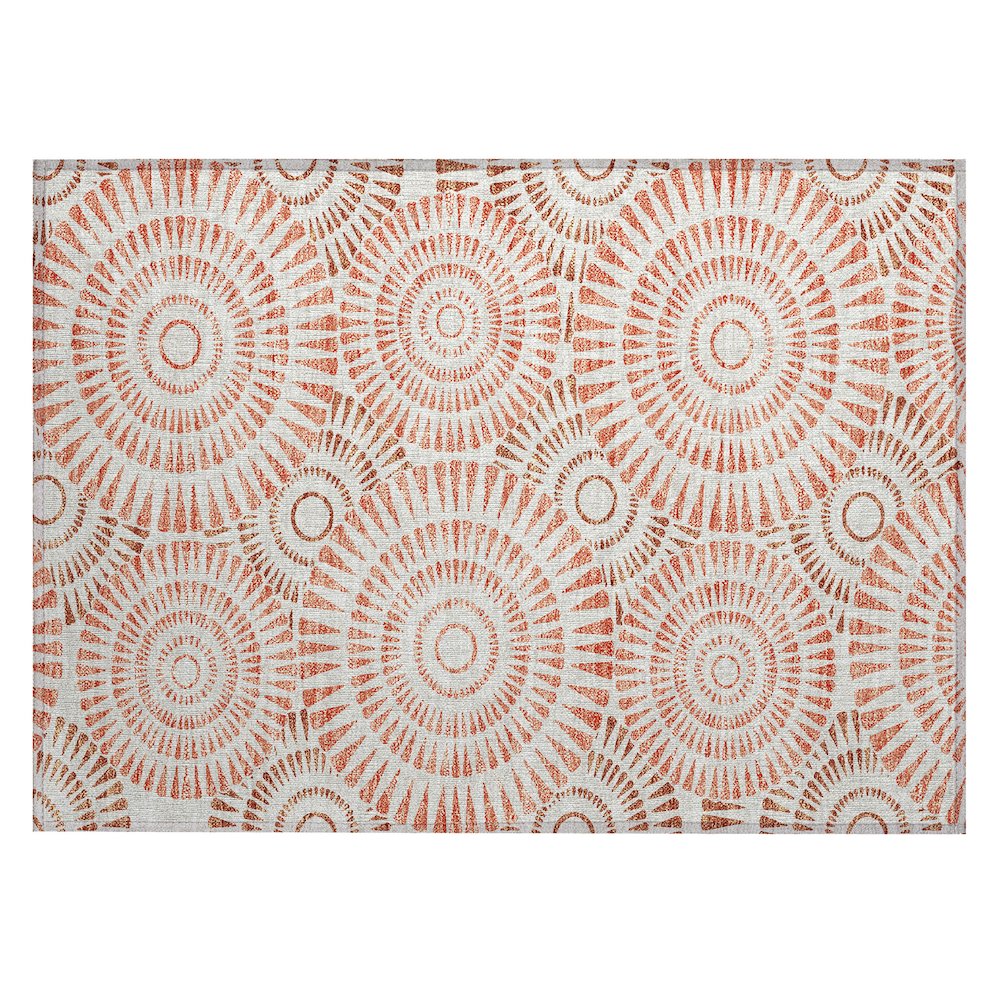 Chantille ACN877 Orange 1'8" x 2'6" Rug. Picture 1