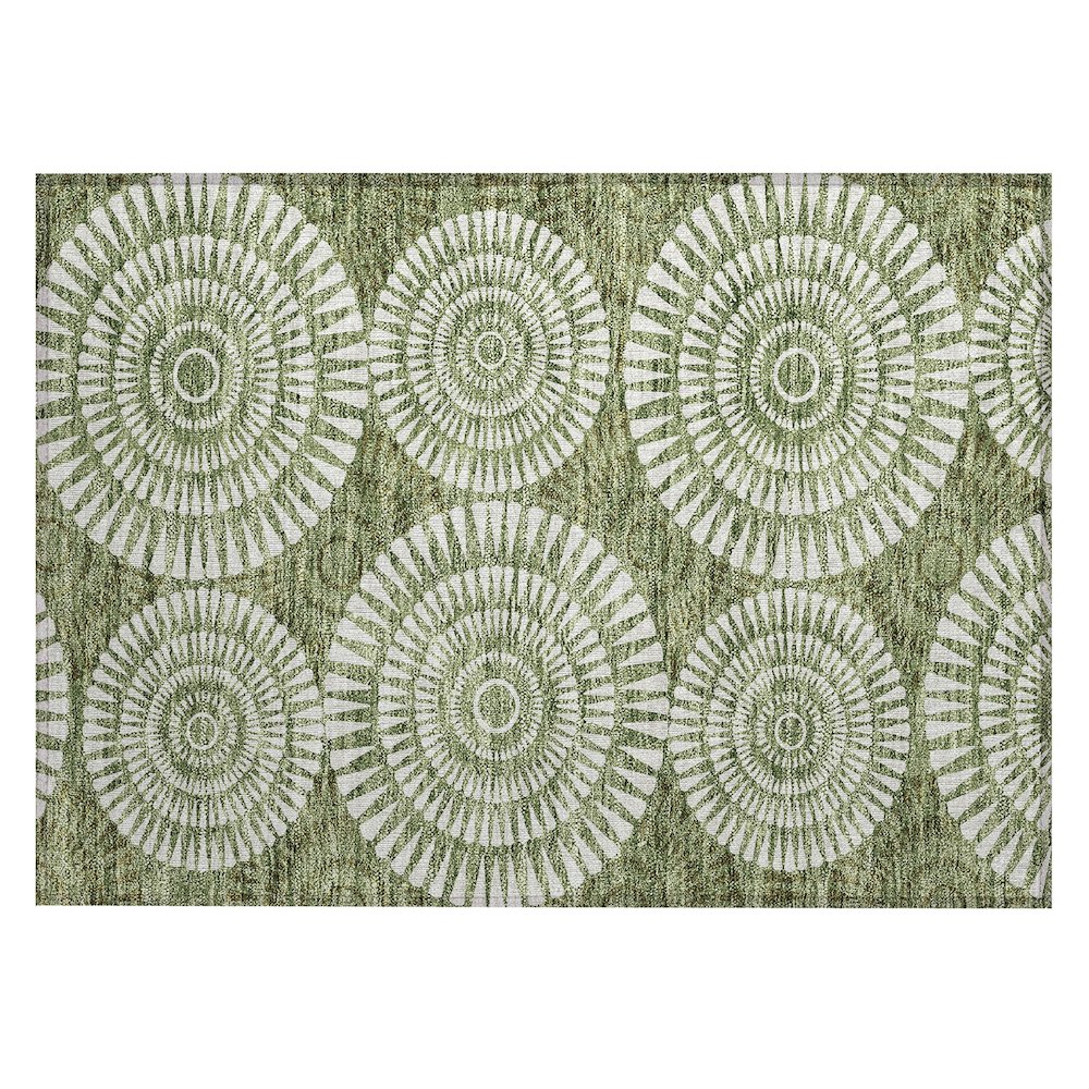 Chantille ACN877 Green 1'8" x 2'6" Rug. Picture 1