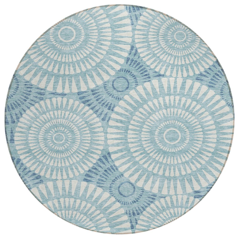 Chantille ACN877 Teal 8' x 8' Rug. Picture 1