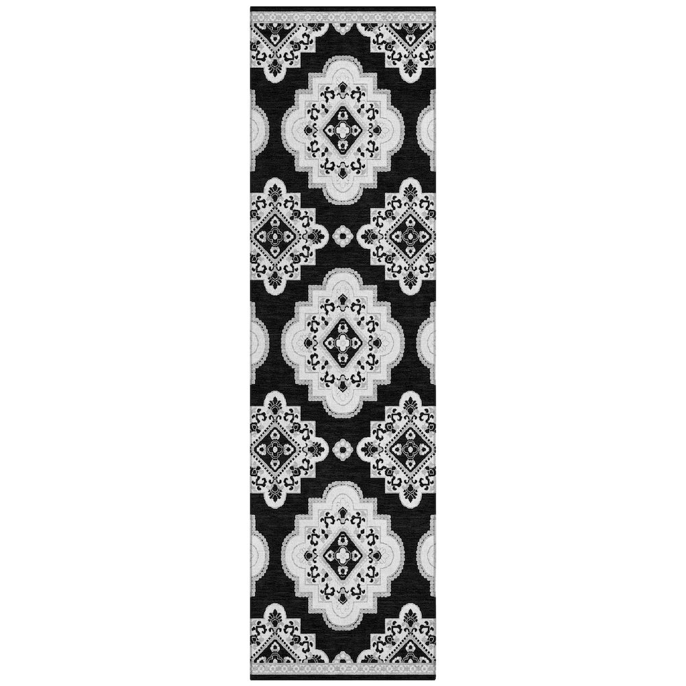 Chantille ACN878 Black 2'3" x 7'6" Rug. Picture 1