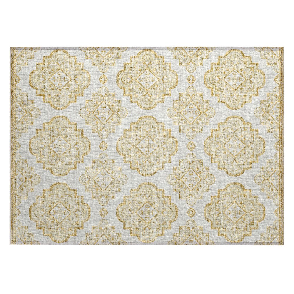 Chantille ACN878 Gold 1'8" x 2'6" Rug. Picture 1