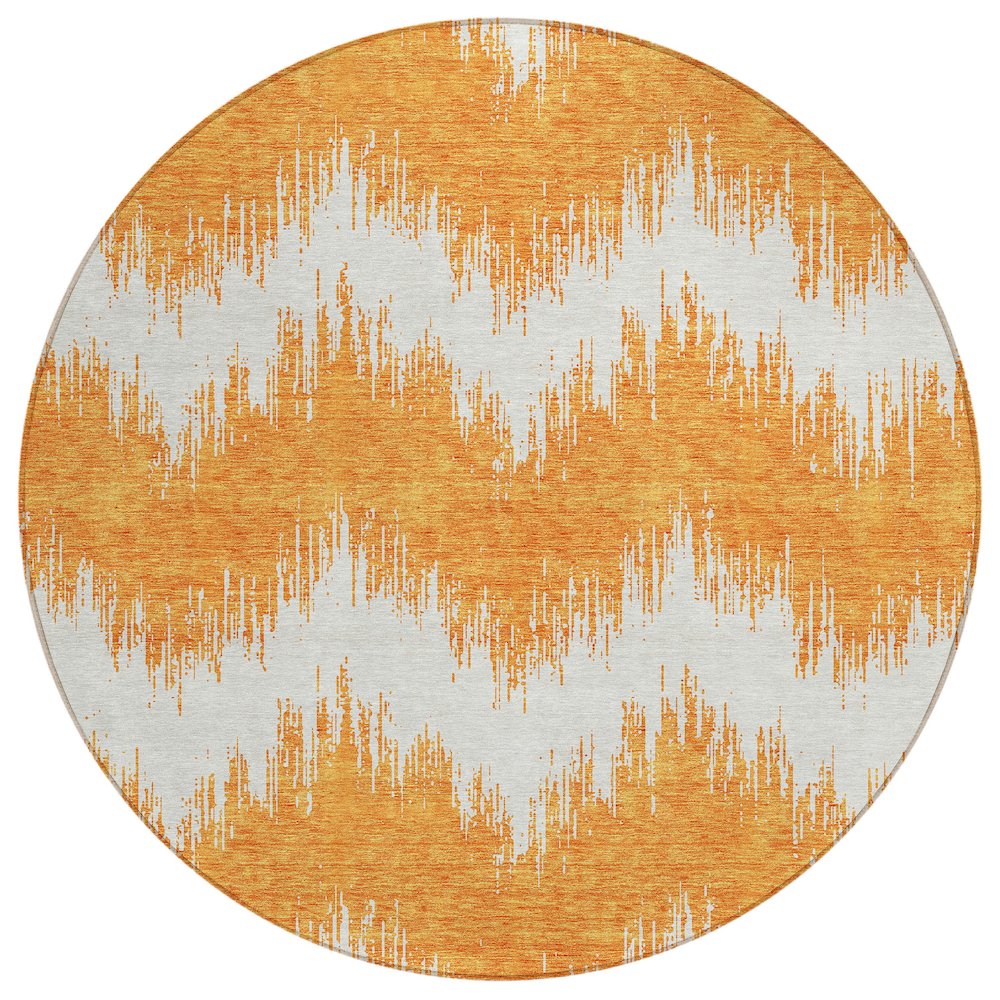 Chantille ACN880 Orange 8' x 8' Rug. Picture 1
