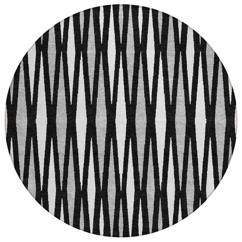 Chantille ACN881 Black 8' x 8' Rug. Picture 1