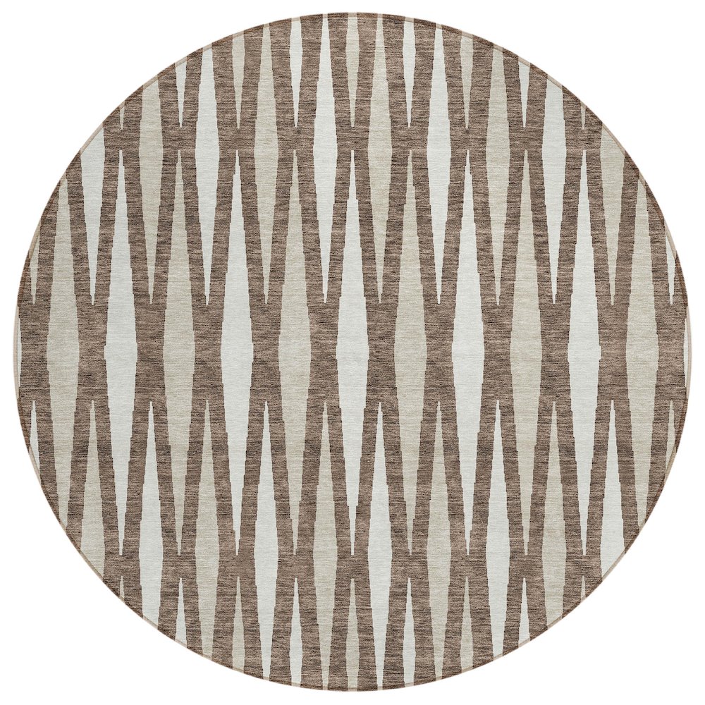 Chantille ACN881 Brown 8' x 8' Rug. Picture 1