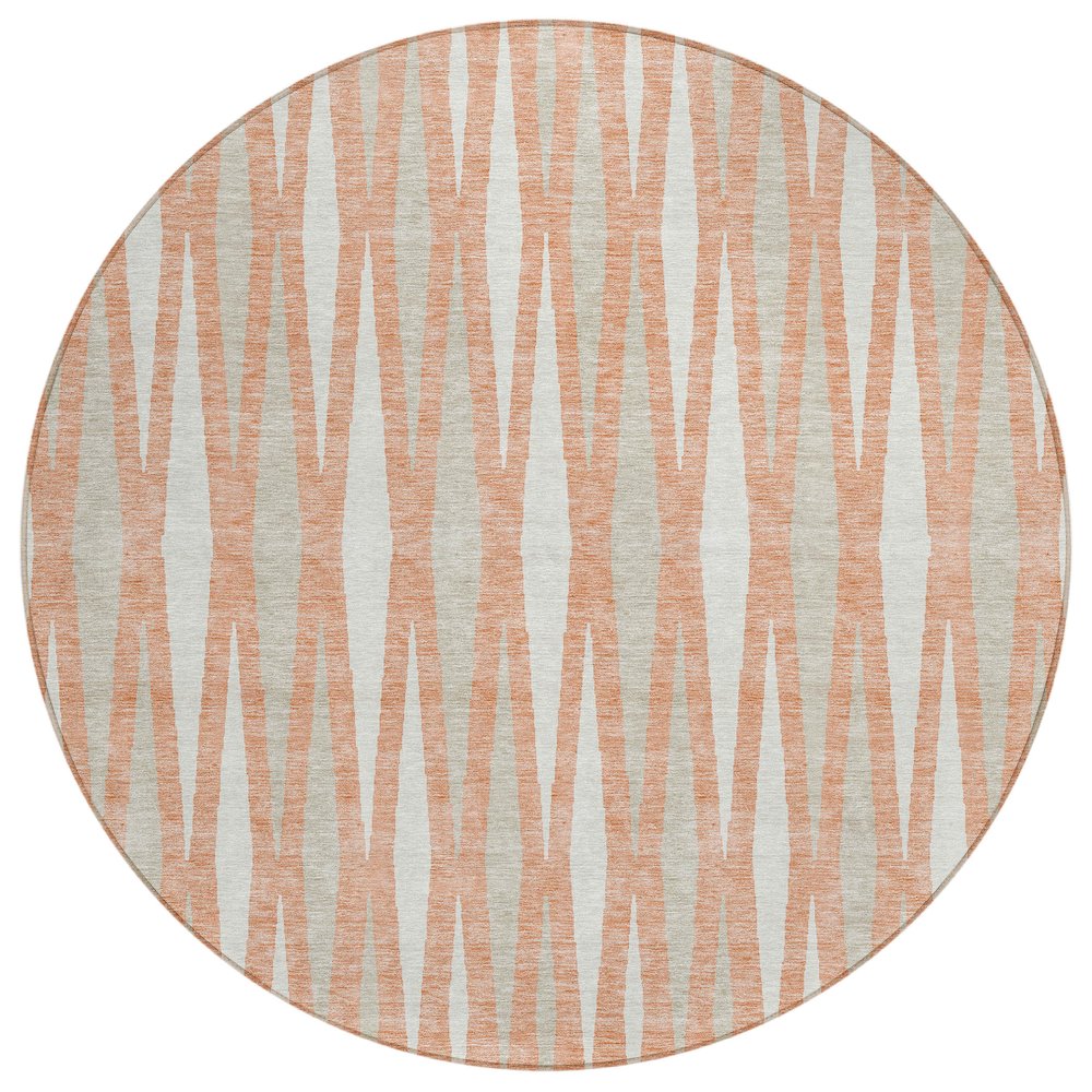 Chantille ACN881 Orange 8' x 8' Rug. Picture 1