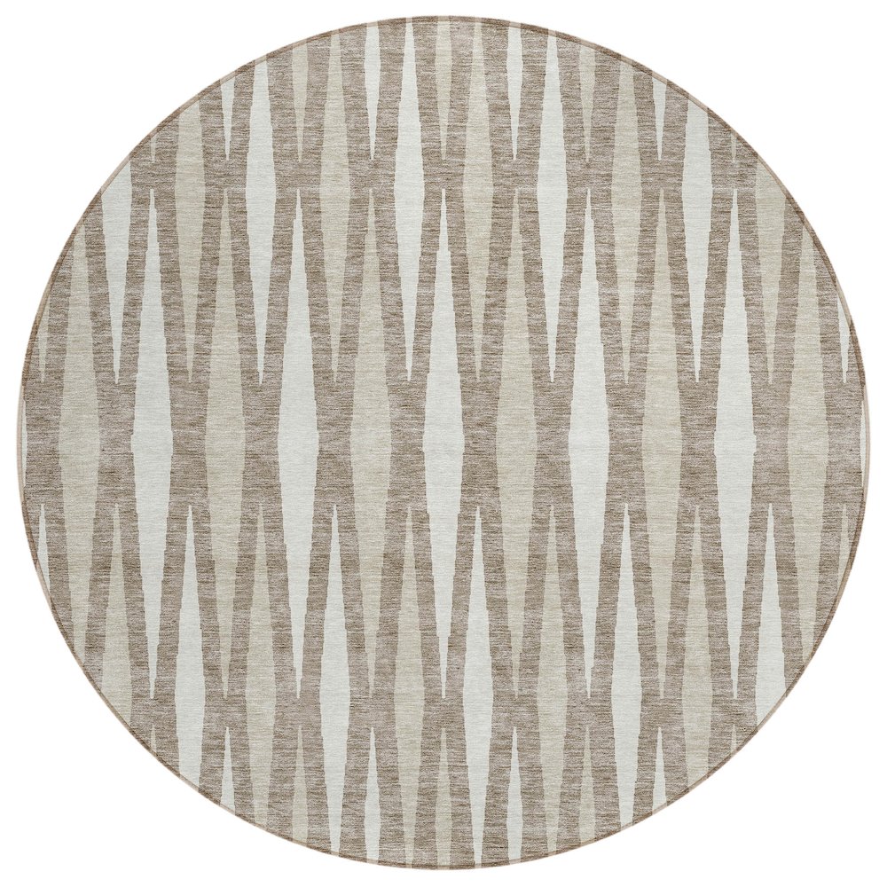 Chantille ACN881 Brown 8' x 8' Rug. Picture 1