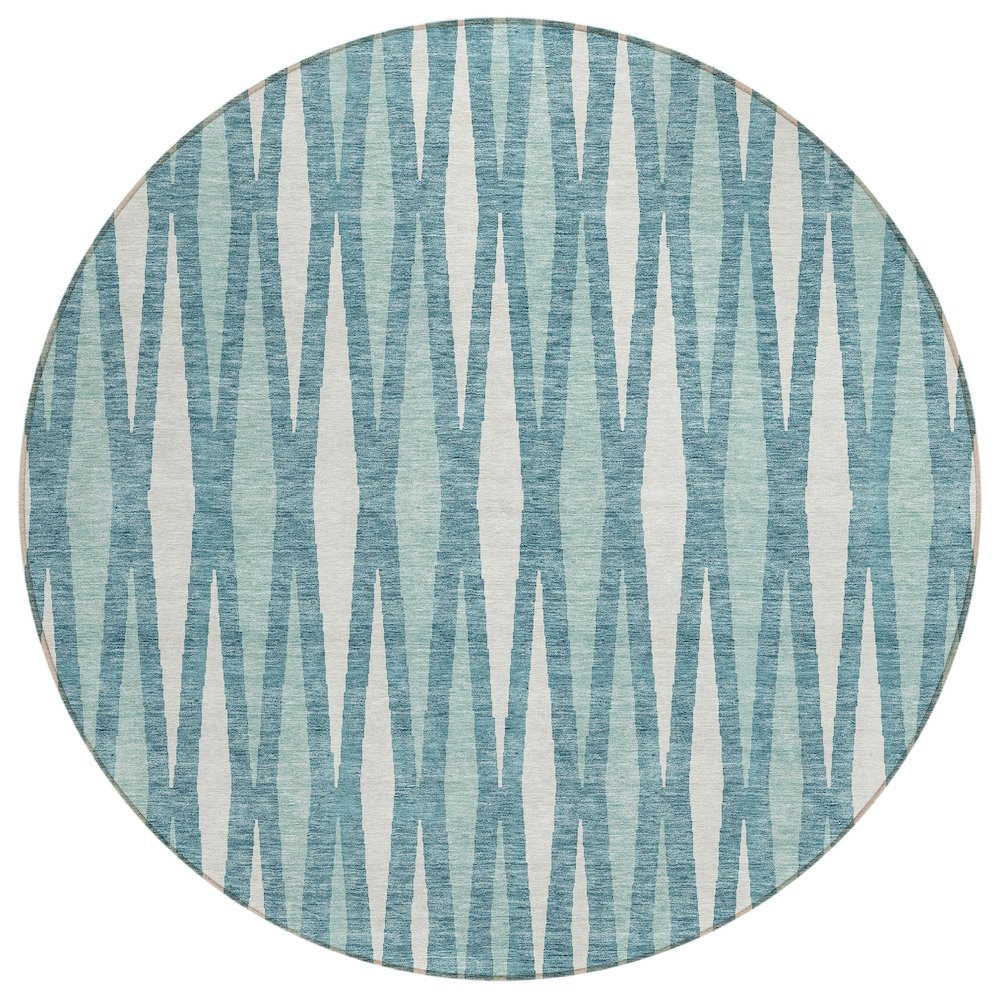 Chantille ACN881 Teal 8' x 8' Rug. Picture 1