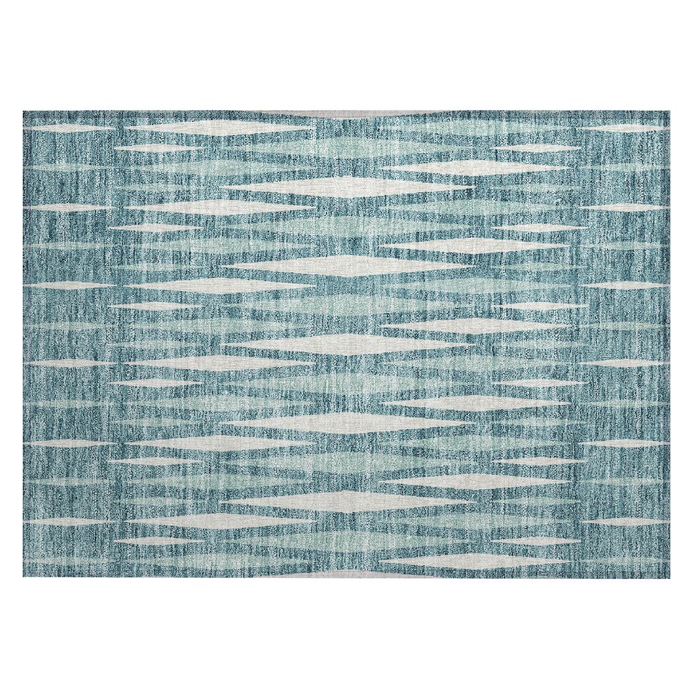 Chantille ACN881 Teal 1'8" x 2'6" Rug. Picture 1