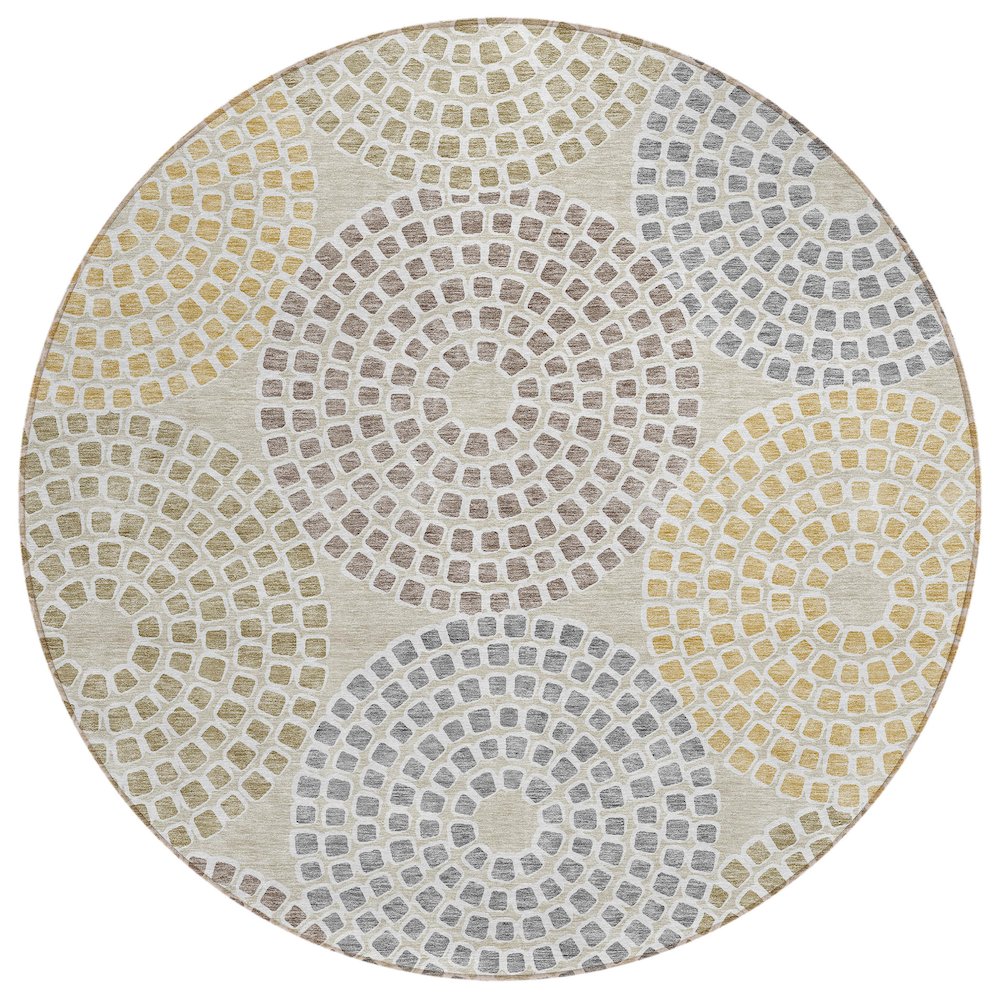 Chantille ACN882 Brown 8' x 8' Rug. Picture 1