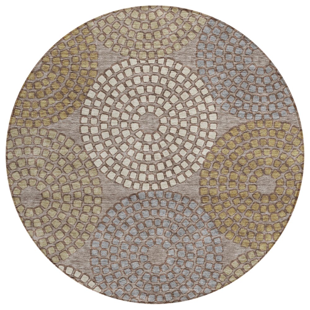 Chantille ACN882 Brown 8' x 8' Rug. Picture 1