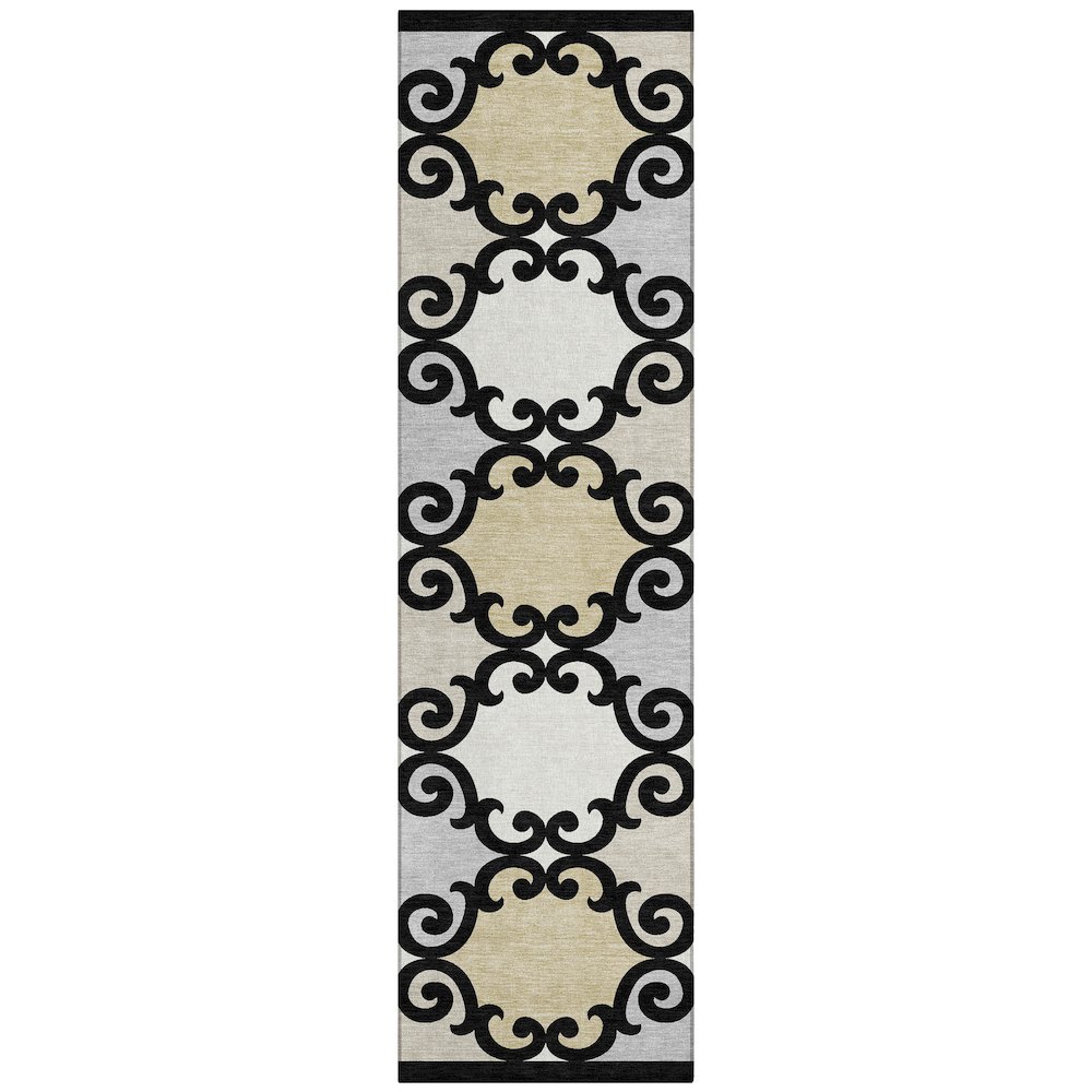 Chantille ACN883 Black 2'3" x 7'6" Rug. Picture 1