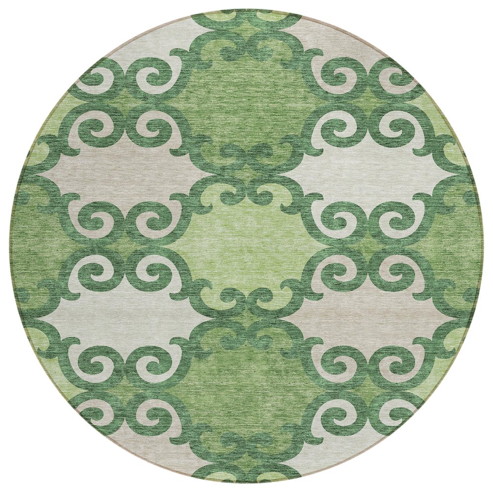 Chantille ACN883 Green 8' x 8' Rug. Picture 1