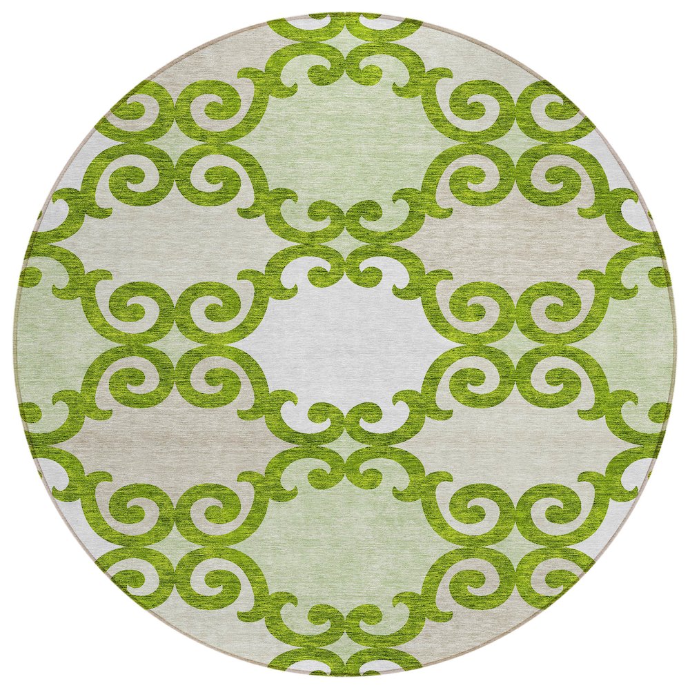 Chantille ACN883 Green 8' x 8' Rug. Picture 1