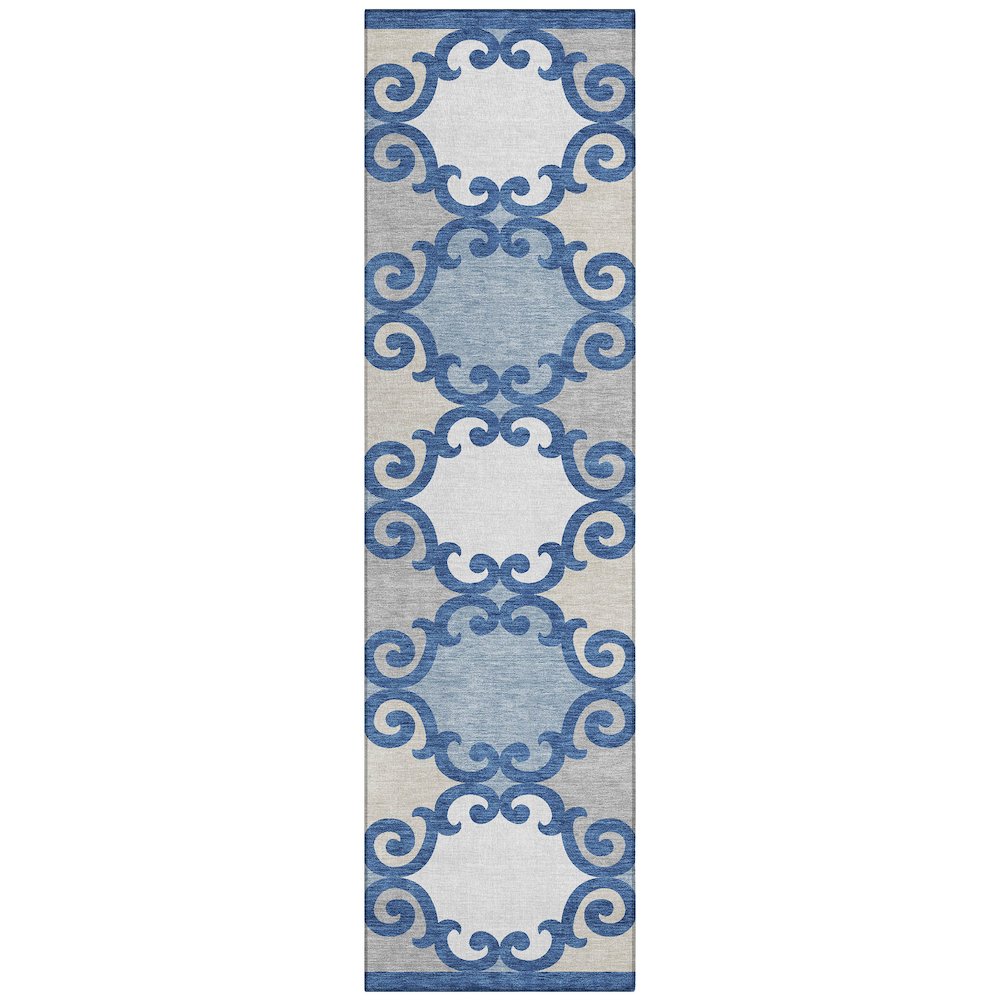 Chantille ACN883 Blue 2'3" x 7'6" Rug. Picture 1