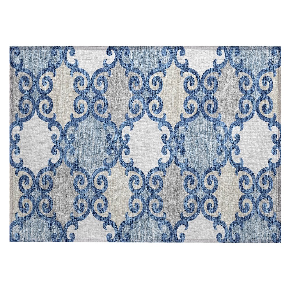 Chantille ACN883 Blue 1'8" x 2'6" Rug. Picture 1