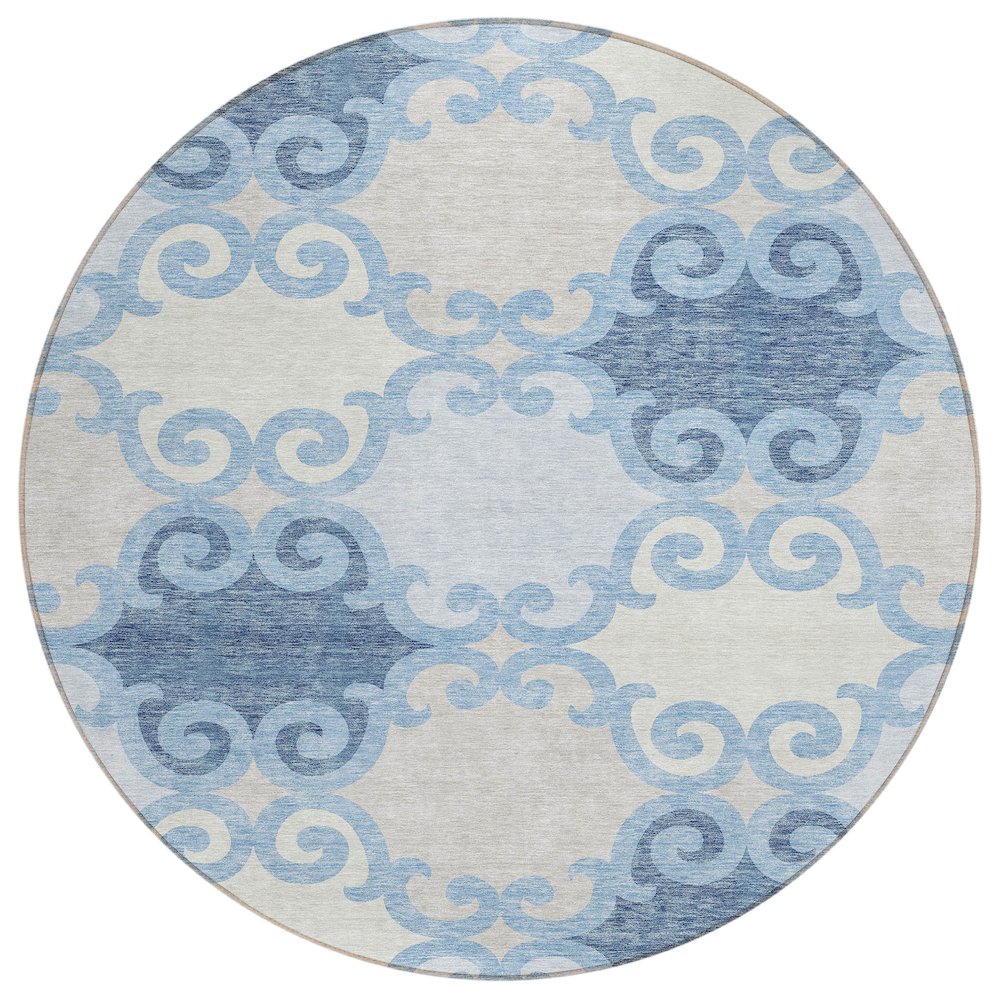 Chantille ACN883 Blue 8' x 8' Rug. Picture 1