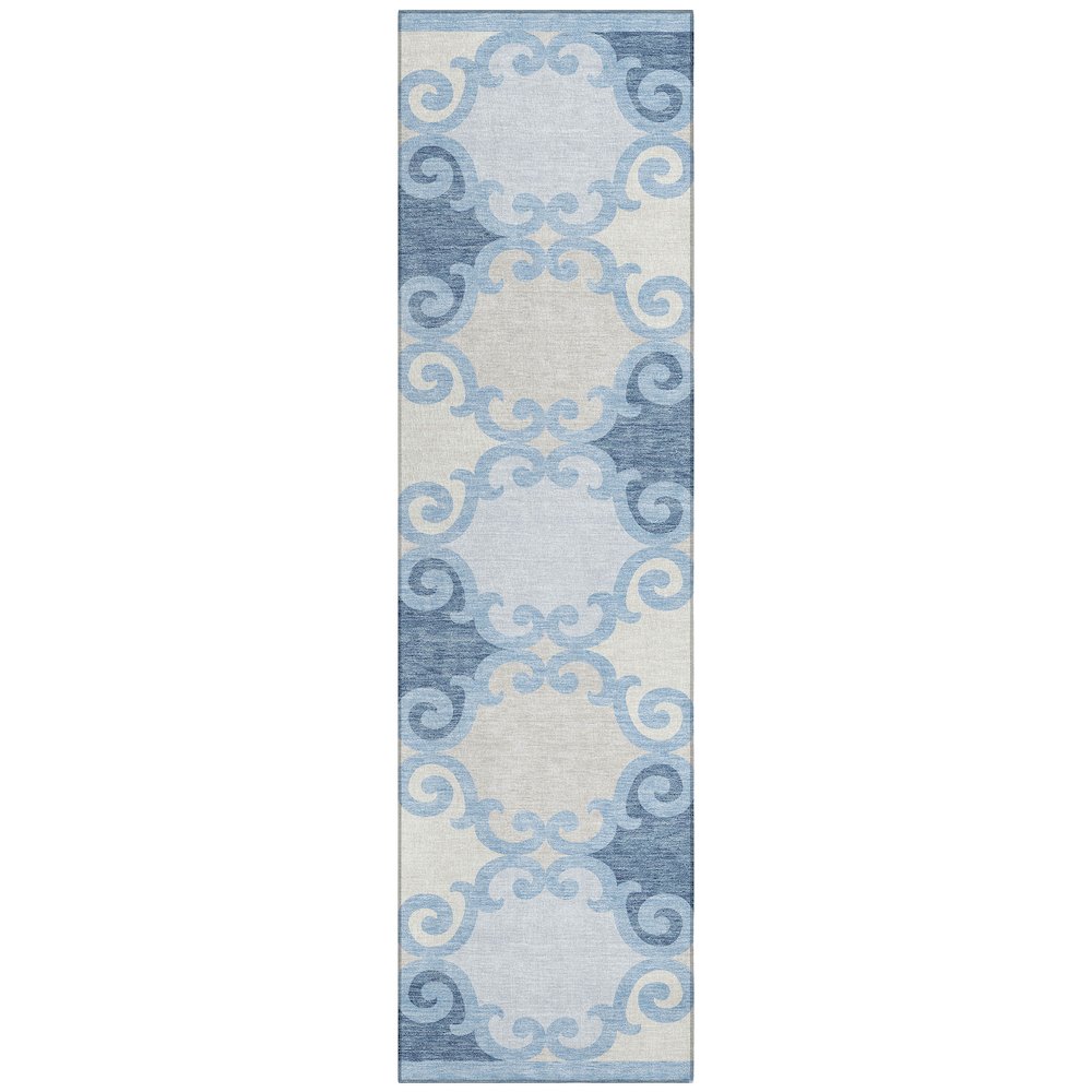 Chantille ACN883 Blue 2'3" x 7'6" Rug. Picture 1