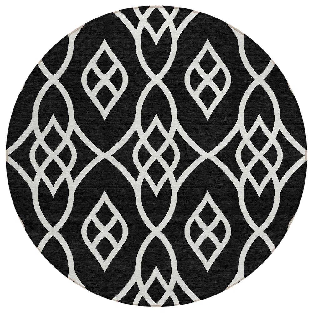 Chantille ACN884 Black 8' x 8' Rug. Picture 1