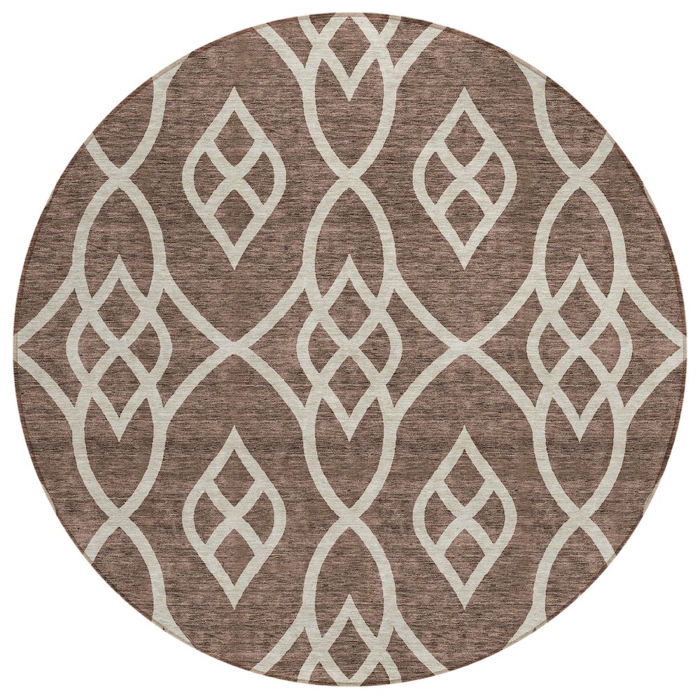 Chantille ACN884 Brown 8' x 8' Rug. Picture 1