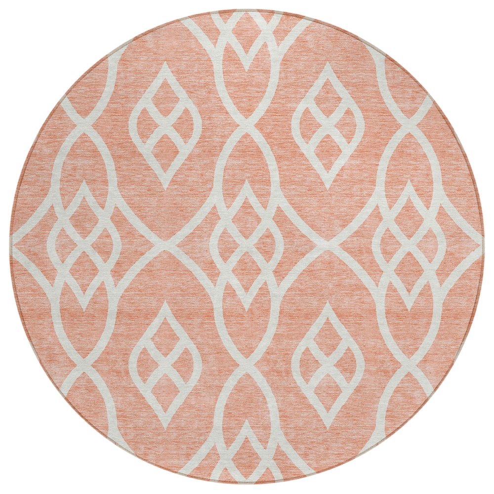 Chantille ACN884 Orange 8' x 8' Rug. Picture 1