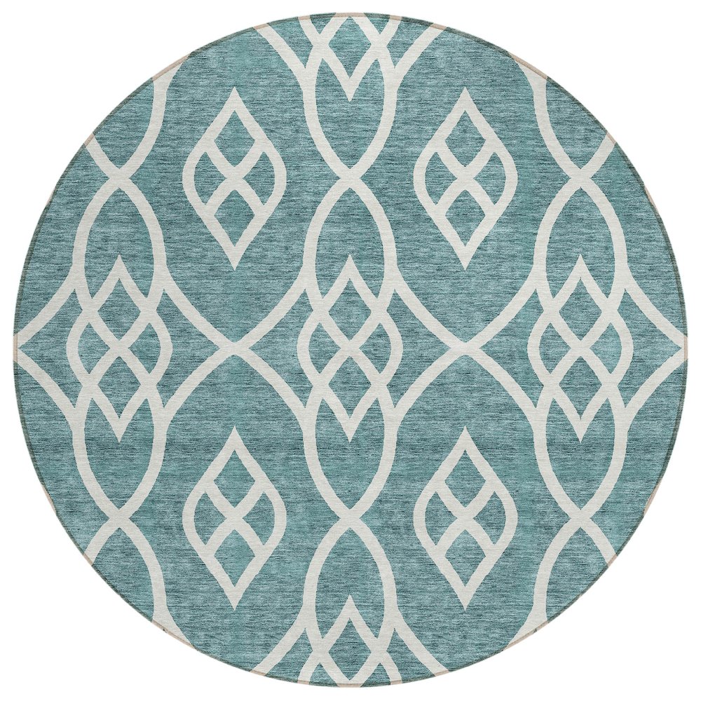 Chantille ACN884 Teal 8' x 8' Rug. Picture 1