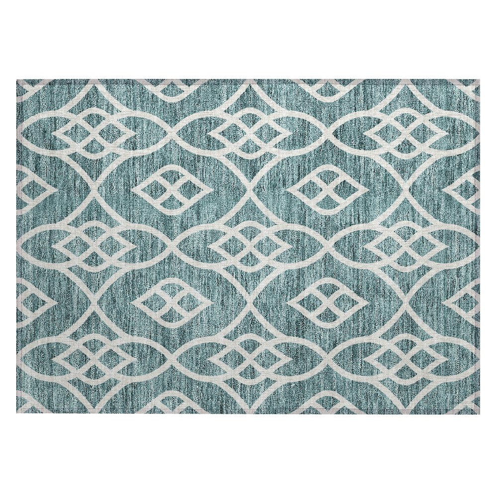 Chantille ACN884 Teal 1'8" x 2'6" Rug. Picture 1