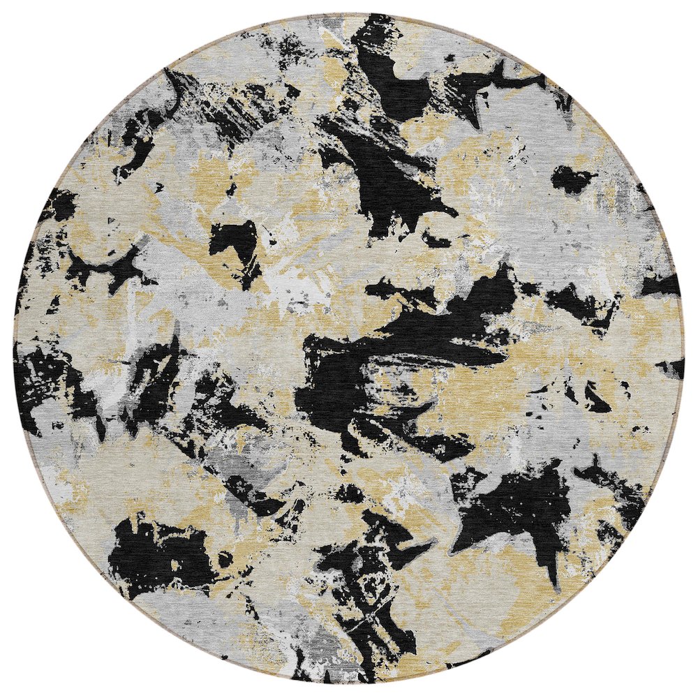 Chantille ACN885 Black 8' x 8' Rug. Picture 1