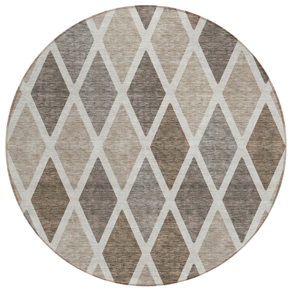Chantille ACN887 Brown 8' x 8' Rug. Picture 1