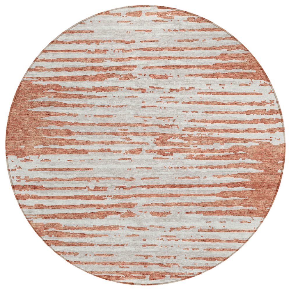 Chantille ACN888 Orange 8' x 8' Rug. Picture 1