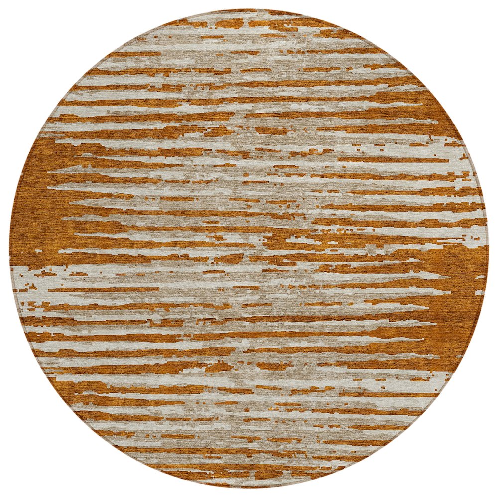 Chantille ACN888 Orange 8' x 8' Rug. Picture 1