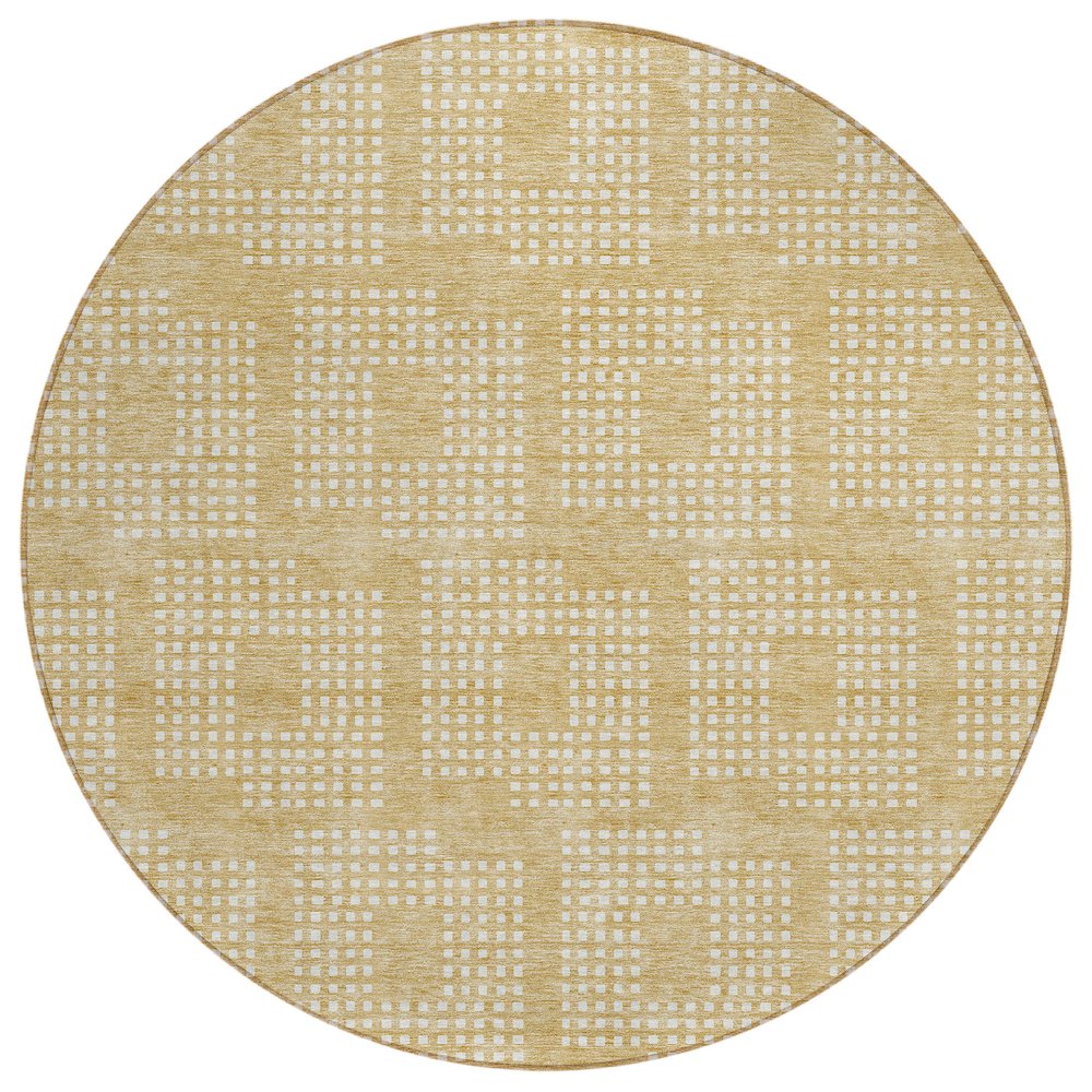 Chantille ACN890 Gold 8' x 8' Rug. Picture 1