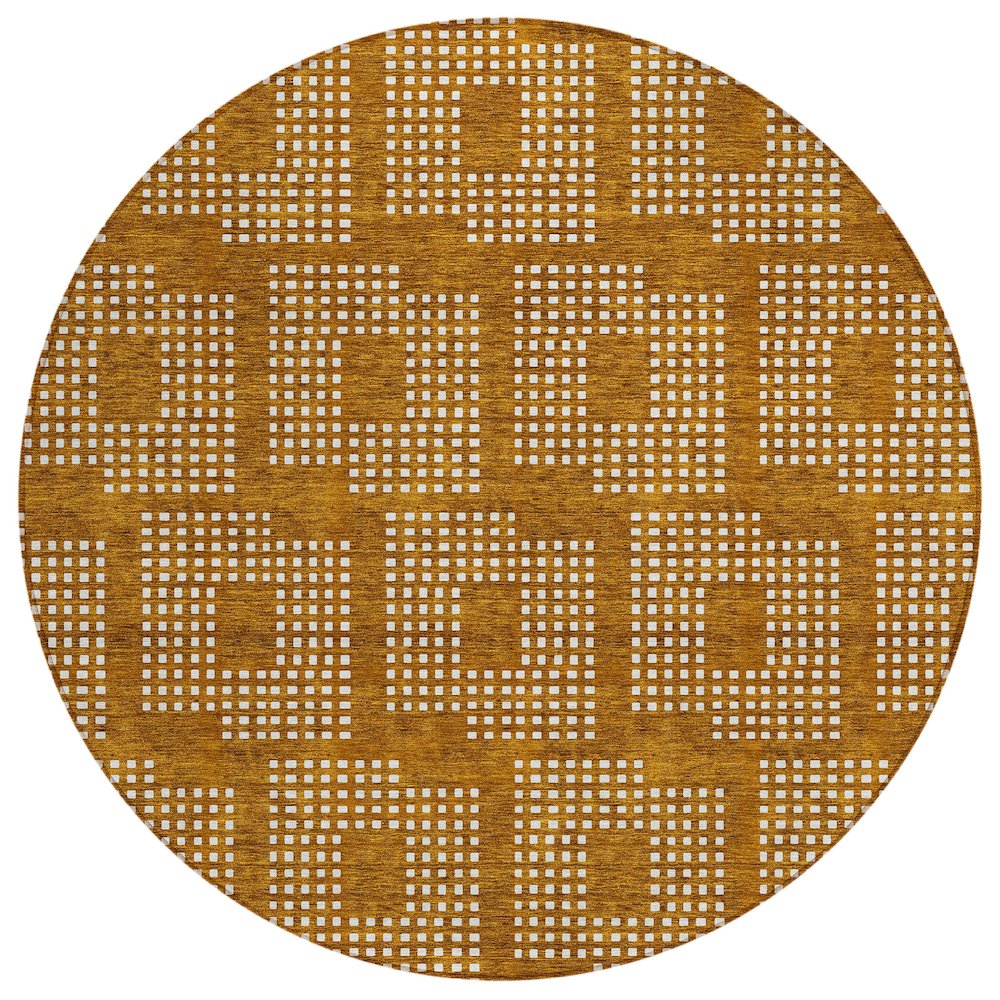 Chantille ACN890 Orange 8' x 8' Rug. Picture 1