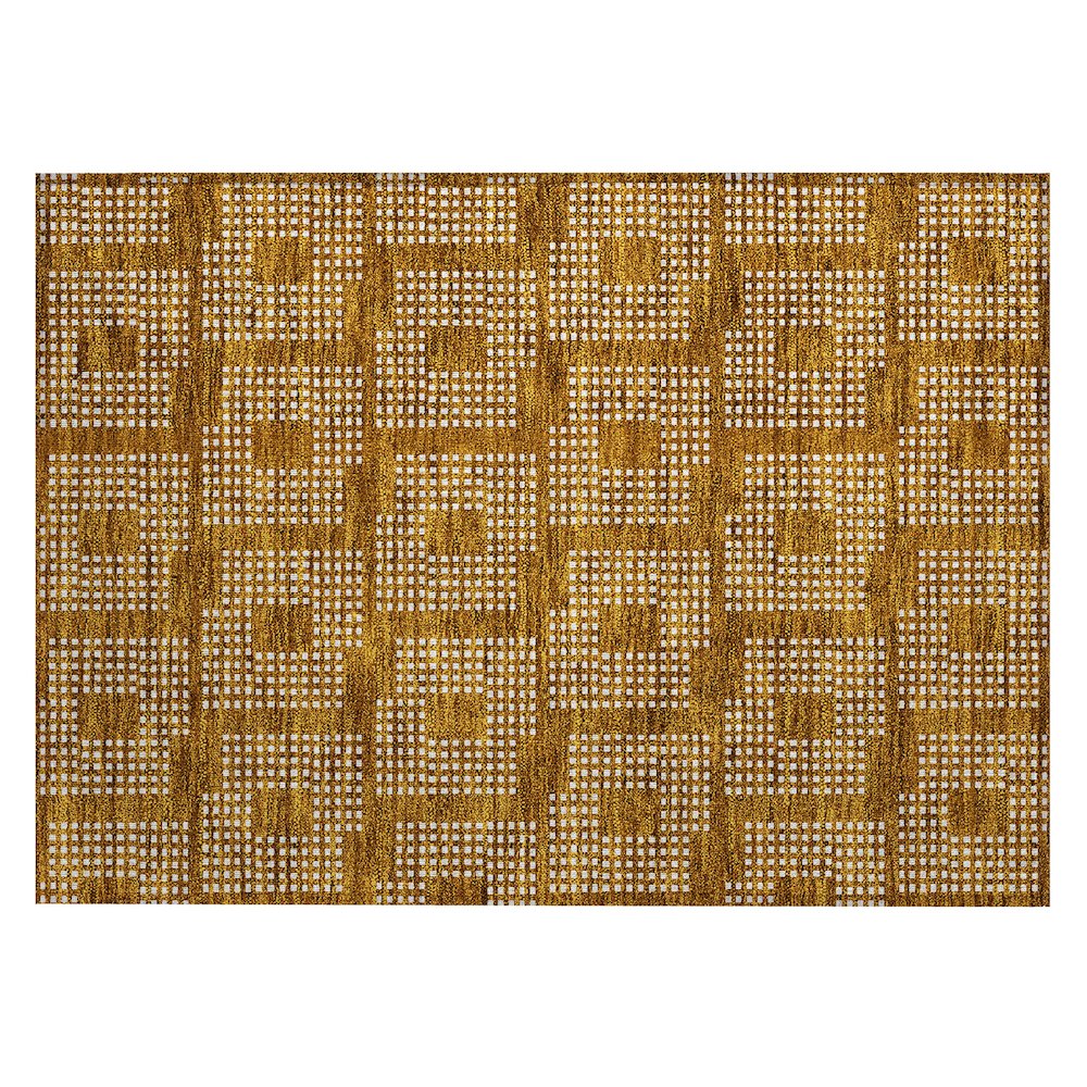 Chantille ACN890 Orange 1'8" x 2'6" Rug. Picture 1