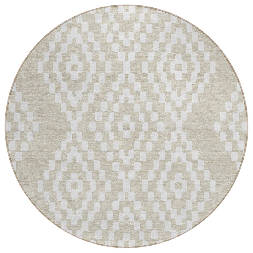 Chantille ACN891 Brown 8' x 8' Rug. Picture 1