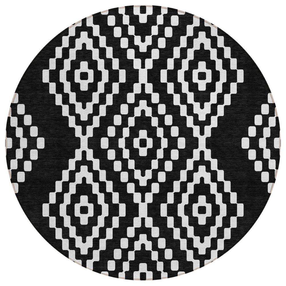 Chantille ACN891 Black 8' x 8' Rug. Picture 1