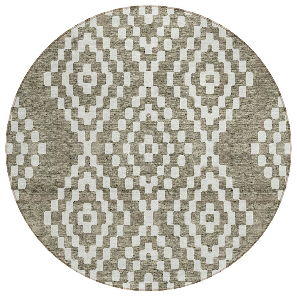Chantille ACN891 Brown 8' x 8' Rug. Picture 1