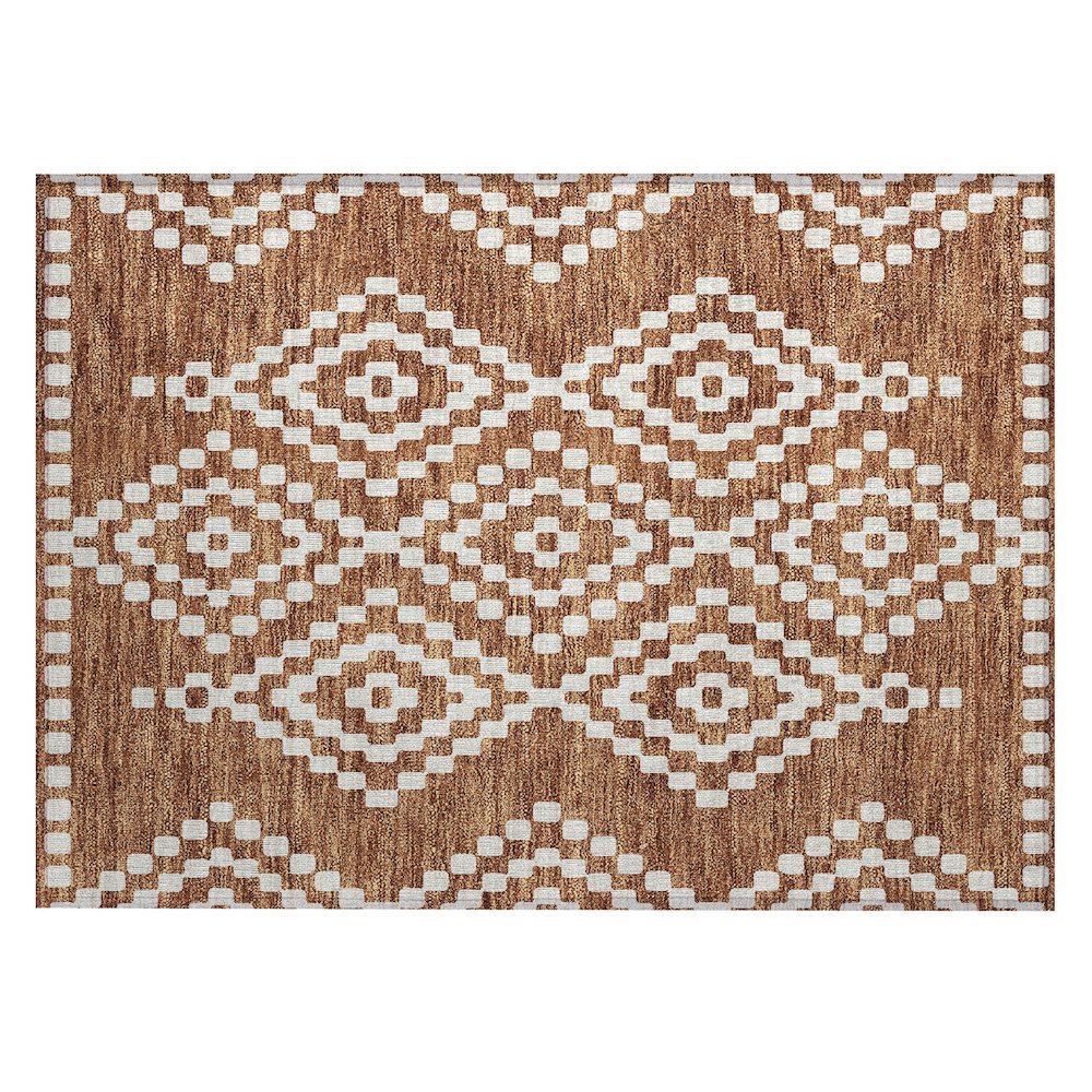Chantille ACN891 Orange 1'8" x 2'6" Rug. Picture 1