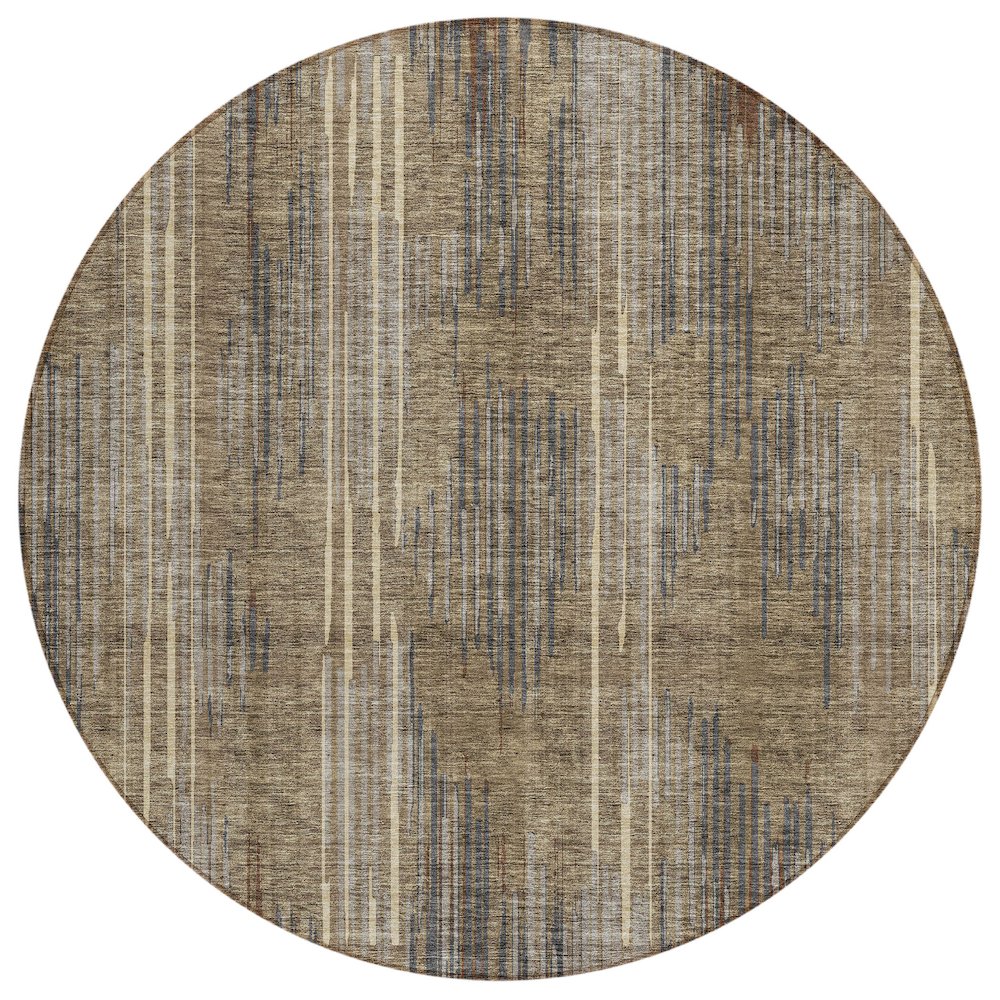 Chantille ACN893 Brown 8' x 8' Rug. Picture 1