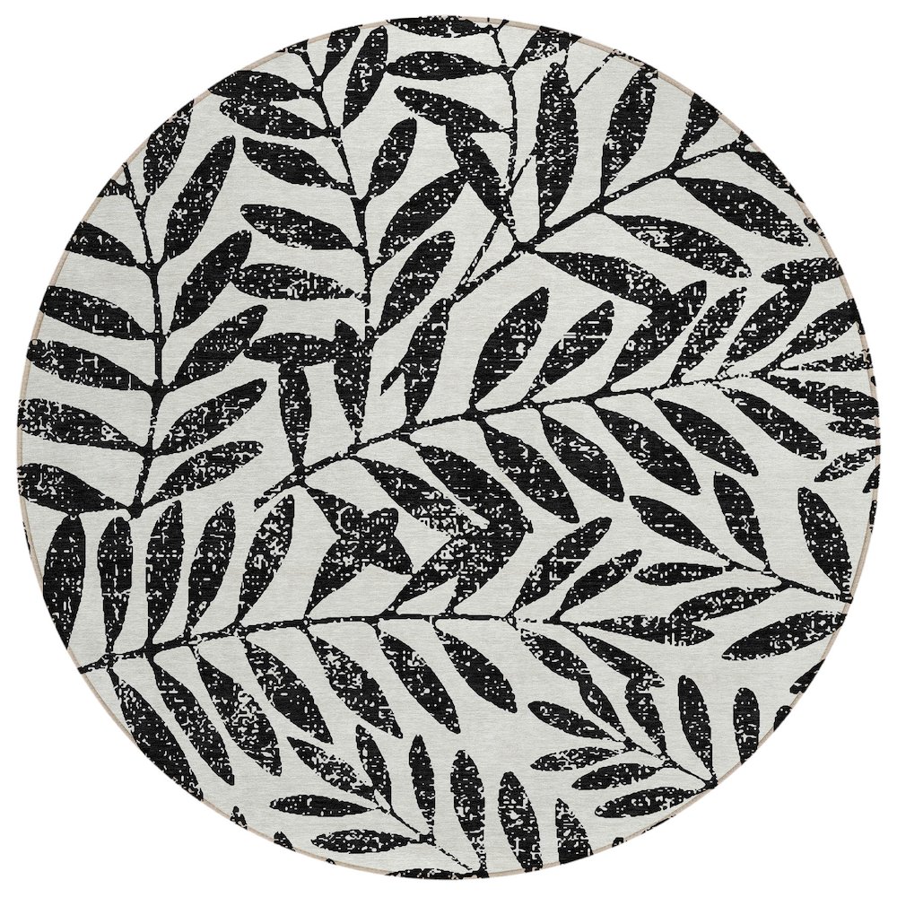 Chantille ACN899 Black 8' x 8' Rug. Picture 1