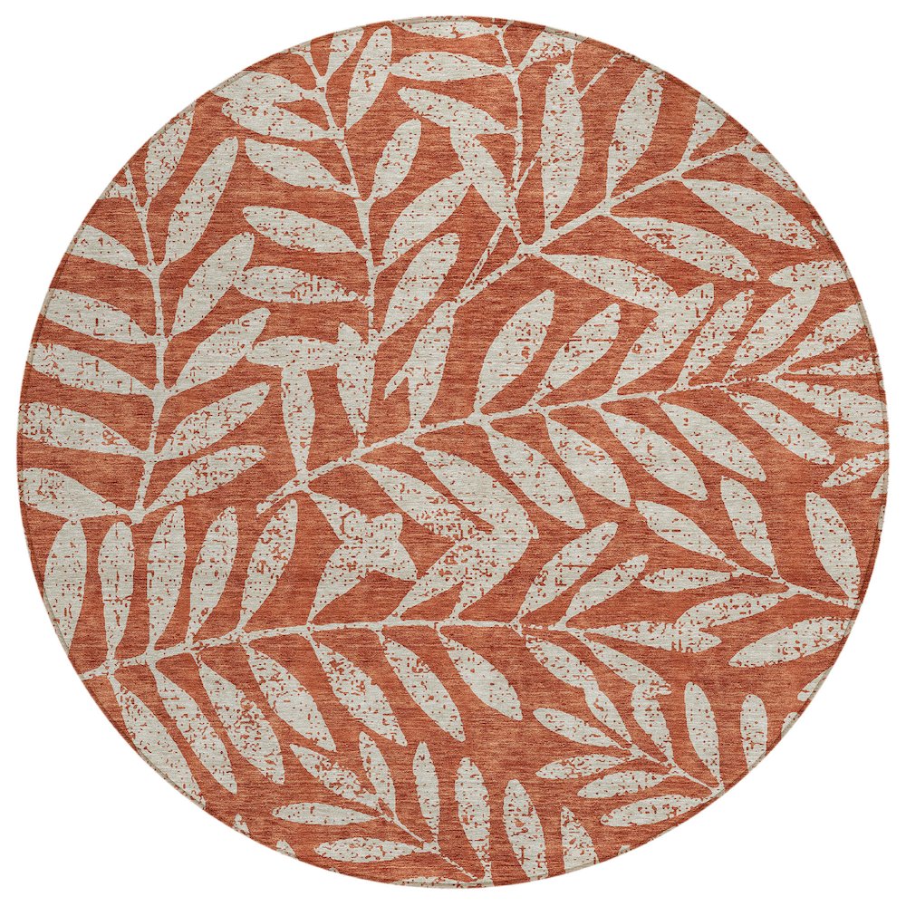 Chantille ACN899 Orange 8' x 8' Rug. Picture 1