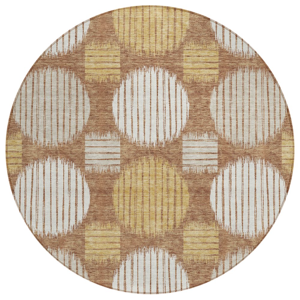 Chantille ACN900 Orange 8' x 8' Rug. Picture 1