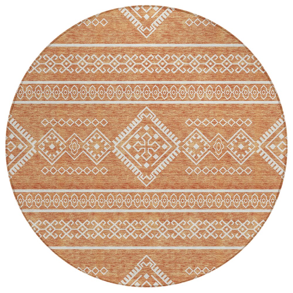 Chantille ACN901 Orange 8' x 8' Rug. Picture 1
