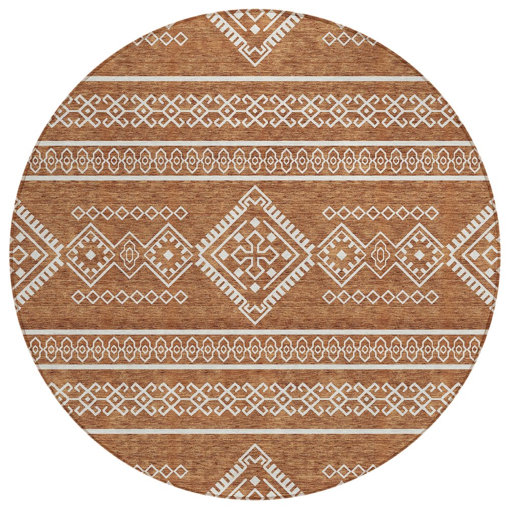 Chantille ACN901 Orange 8' x 8' Rug. Picture 1