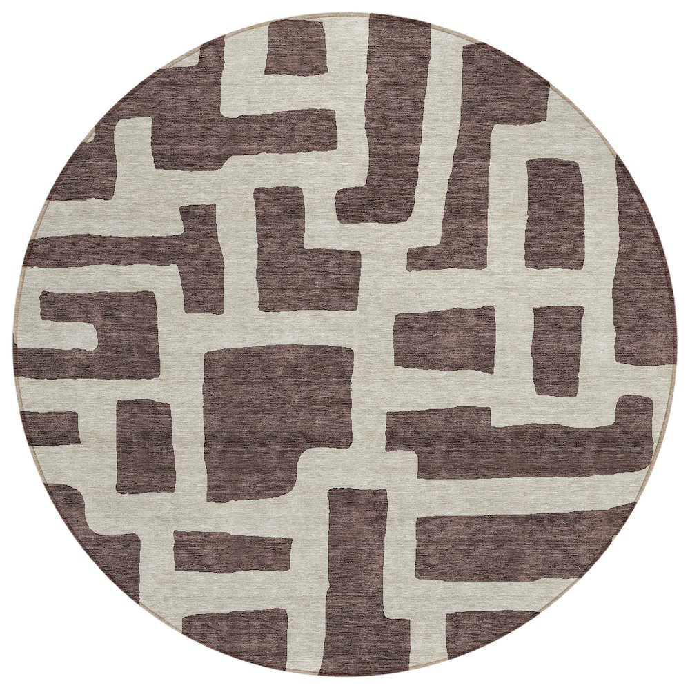 Chantille ACN903 Brown 8' x 8' Rug. Picture 1