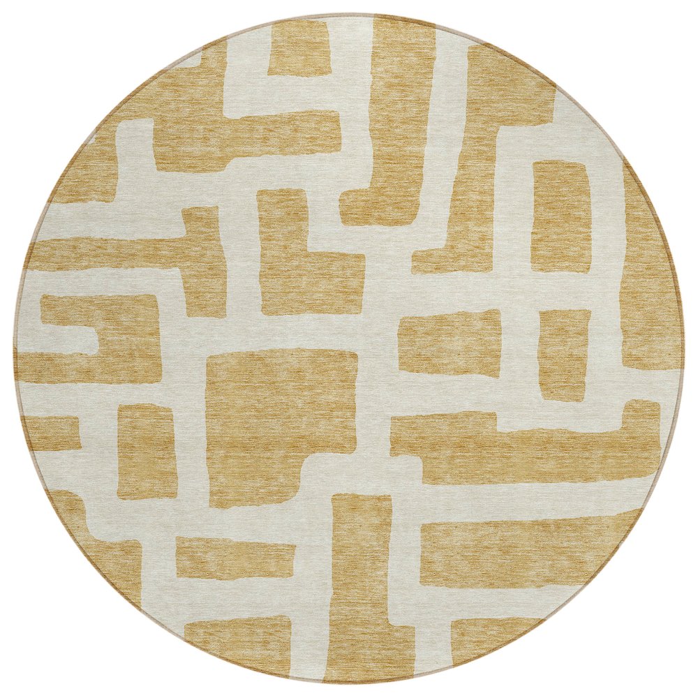 Chantille ACN903 Gold 8' x 8' Rug. Picture 1