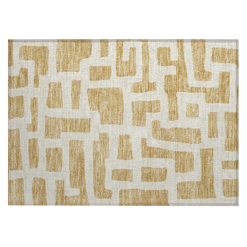 Chantille ACN903 Gold 1'8" x 2'6" Rug. Picture 1