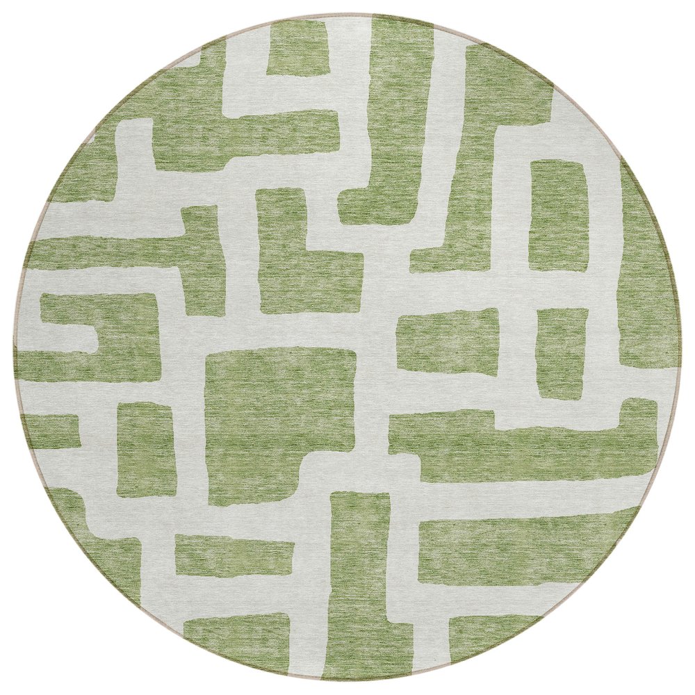 Chantille ACN903 Green 8' x 8' Rug. Picture 1